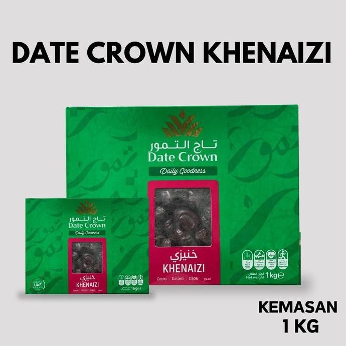 

READY Kurma Date Crown Kheneazi 1 Kg Terbaru exp 2022 Bulan 12