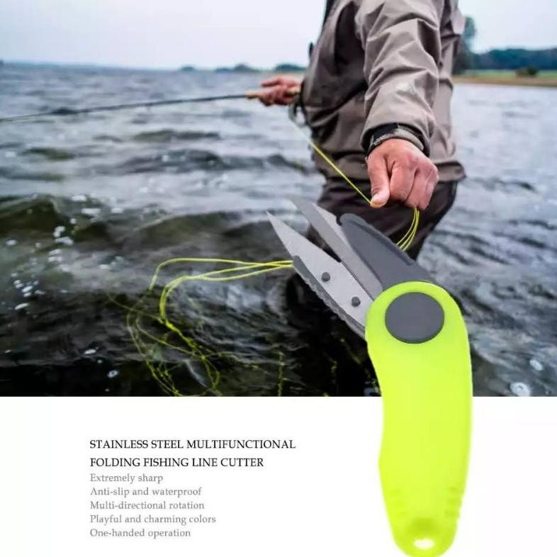 Cuci Gudang Gunting Kail Pancing Lipat Benang Senar Pancing Tajam Tahan Karat Mancing Peralatan Cuci