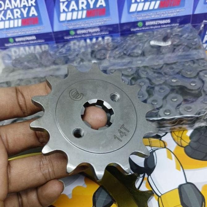 GEAR SET PULSAR 220 - GIR PAKET RANTAI PULSAR 220 TEBAL 520H ESF Motorcycle Kualitas Original