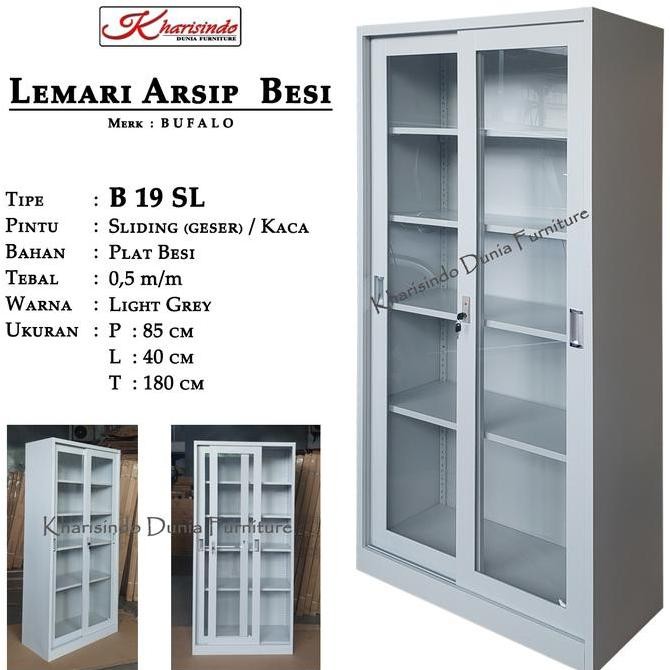 

Lemari Arsip Besi / Lemari Buku Besi / B 19 SL - 19 SW - 33 SW - 36 SL - 36 SW - 42 SW / FULL BESI Kualitas Original