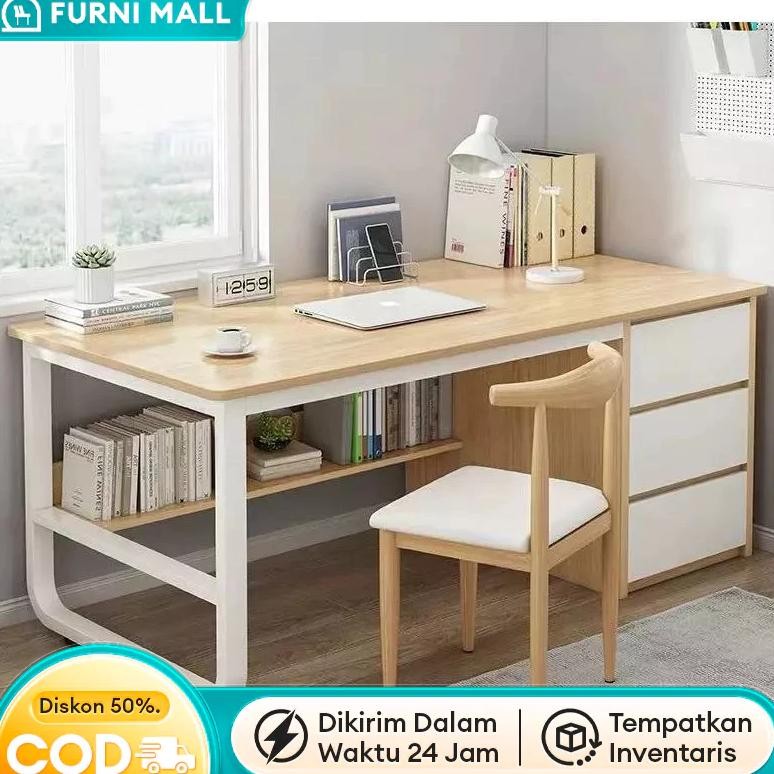 Meja Kantor Dengan Laci Meja Kerja Meja Belajar Kayu Meja Komputer Besi Meja Serbaguna