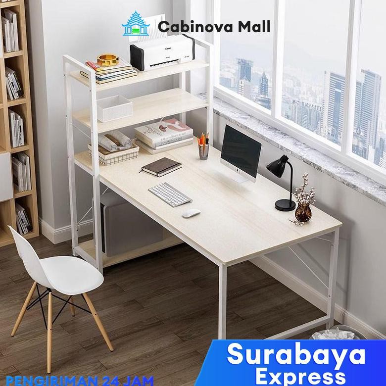 Meja Belajar Minimalis Meja Belajar Dengan Rak Buku Meja Kerja Dengan