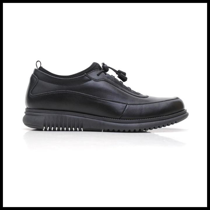 Volve Wave Leather Black Sepatu Formal Kerja Kulit Asli Pantofel Pria Original Best Seller