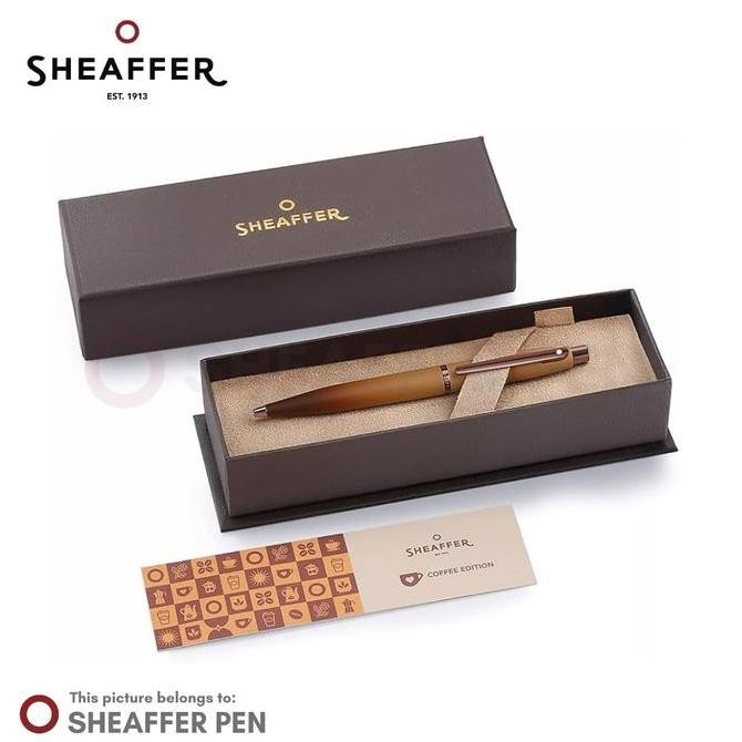 

Sheaffer VFM Coffee Edition Matt Brown with Regal Brown PVD Trims Ballpoint Pen Kualitas Original