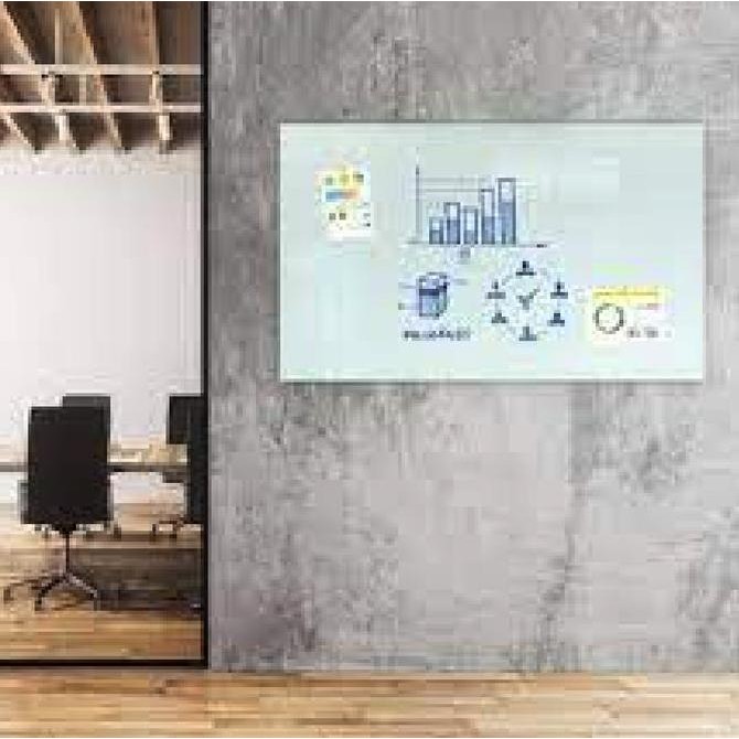 

Glassboard 8mm Papan Tulis Kaca Gantung 80x110 cm ( Papan Tulis Kaca Gantung EcoSave ) Kualitas Original