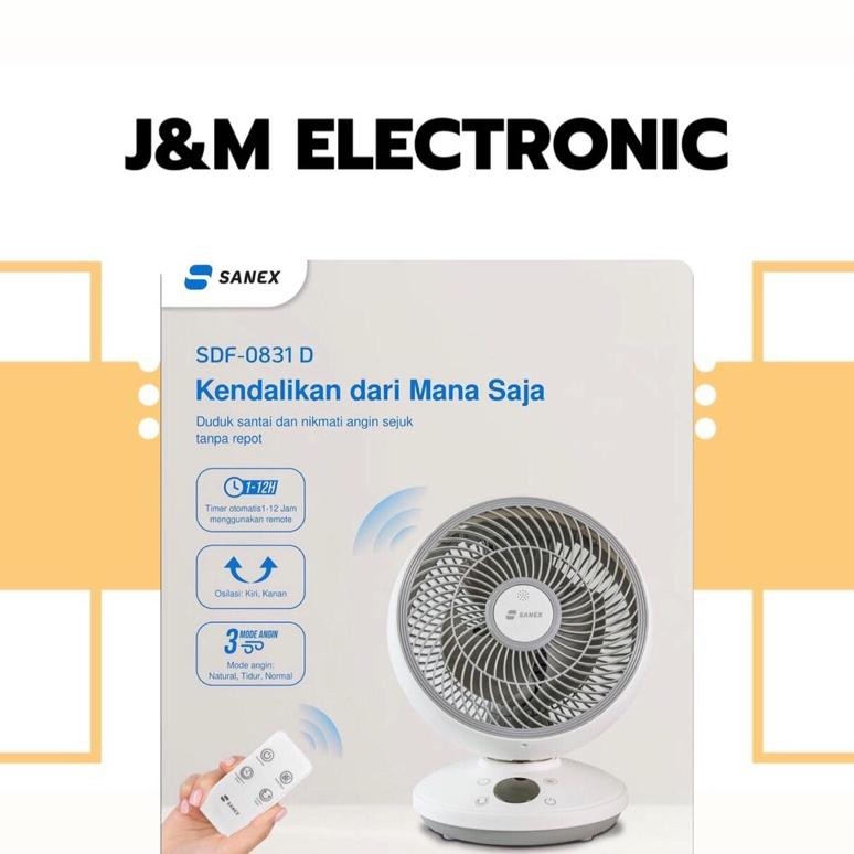 Kipas Angin Meja Sanex 8 Inch dengan Remot, Kipas Meja Sanex 8 Inch