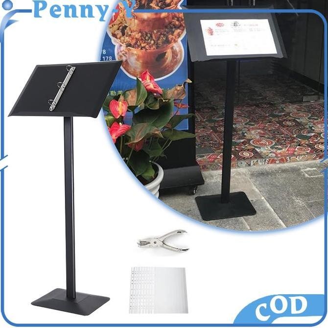 

115cm Tempat Menu A4 Stand Menu Stand Rak Menu Buku Menu Restoran Kualitas Original
