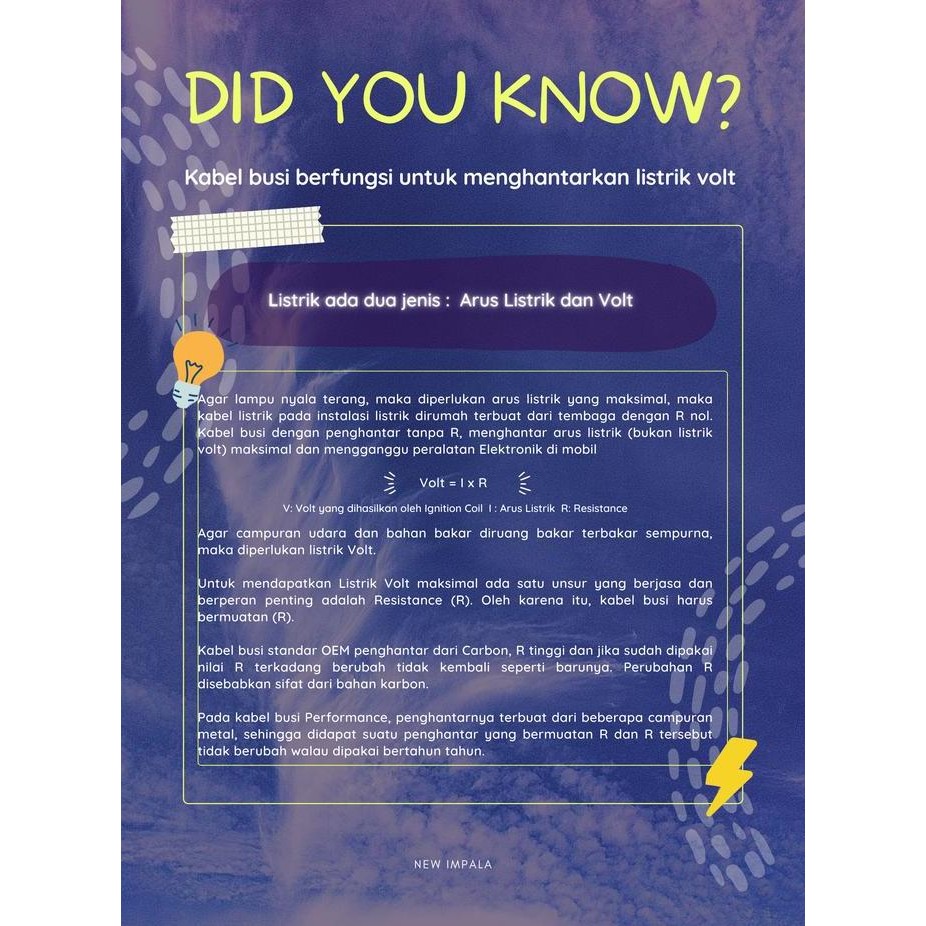 Kabel Busi racing motor SPEEDER Vespa Matic