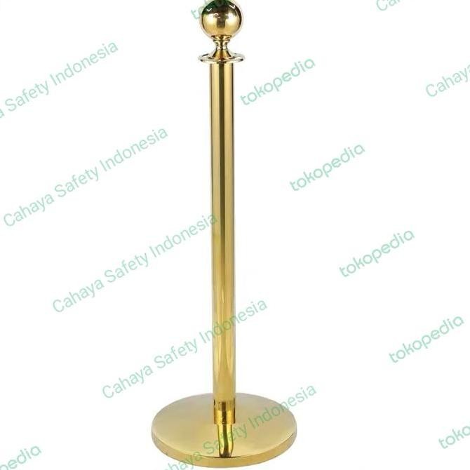 

Tiang Antrian / Tiang Pembatas Antrian Kepala Bulat Stainless Kualitas Original