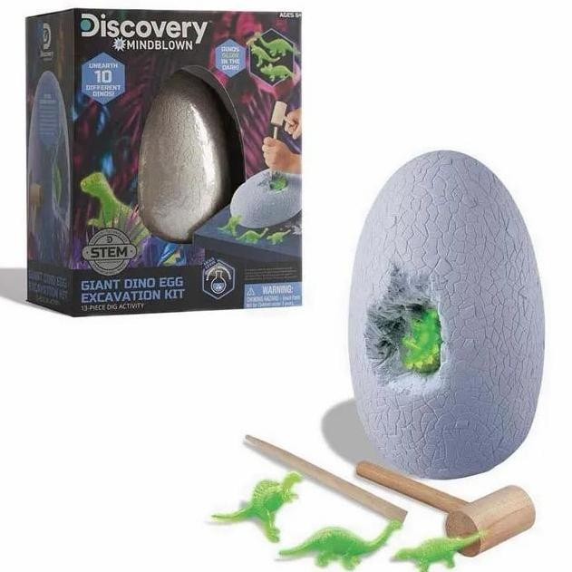 Discovery Mindblown Dinosaur Excavation Jumbo Egg Kualitas Original