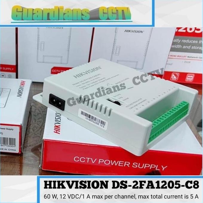 ADAPTOR HIKVISION / ADAPTOR HIKVISION 1A 8CH / ADAPTOR CCTV Diskon