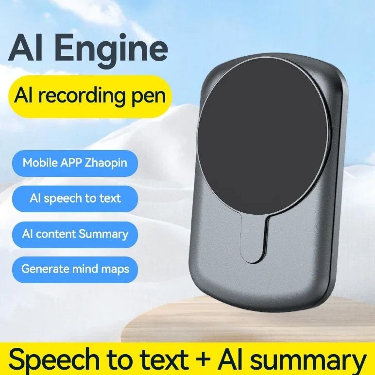 

ChatGPT4 AI Powered Phone Call Mini Voice Recorder Espia APP Control Audio Translator Sound Dictaphone for IOS Android MP3Player