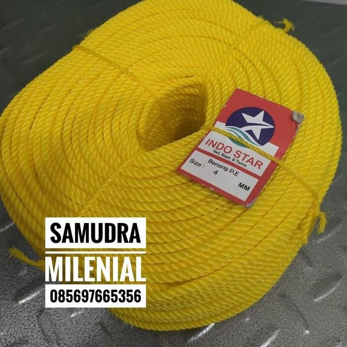 

Tali Tambang 4mm / Tali Tambang Plastik PE Roll 4mm / Tali 4mm 1 Roll Promo