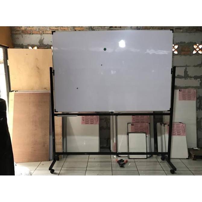 

whiteboard standing 120X180 magnetik double face Kualitas Original