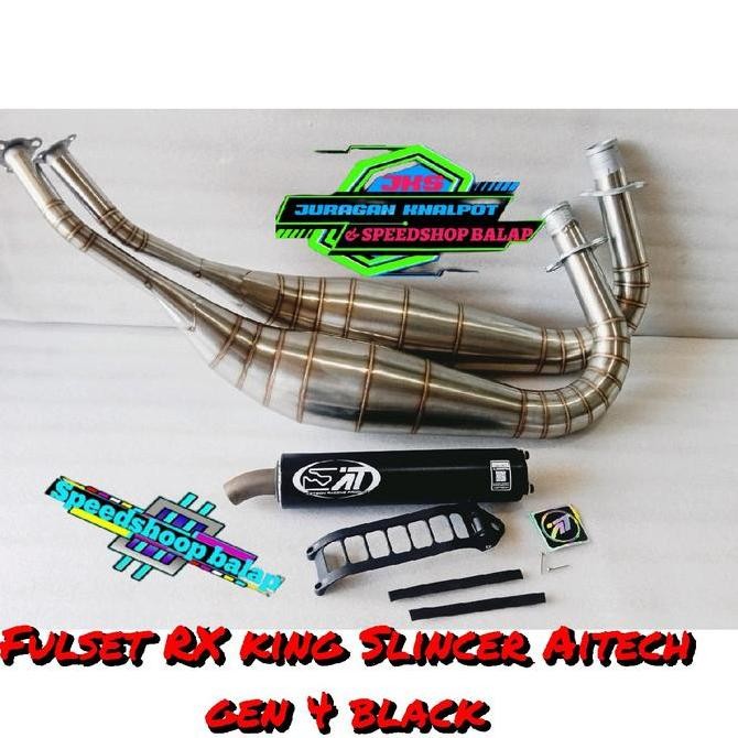 paket termurah knalpot rx king model repsol pdk slincer aitech farbon aitech silver blak aitech gen 