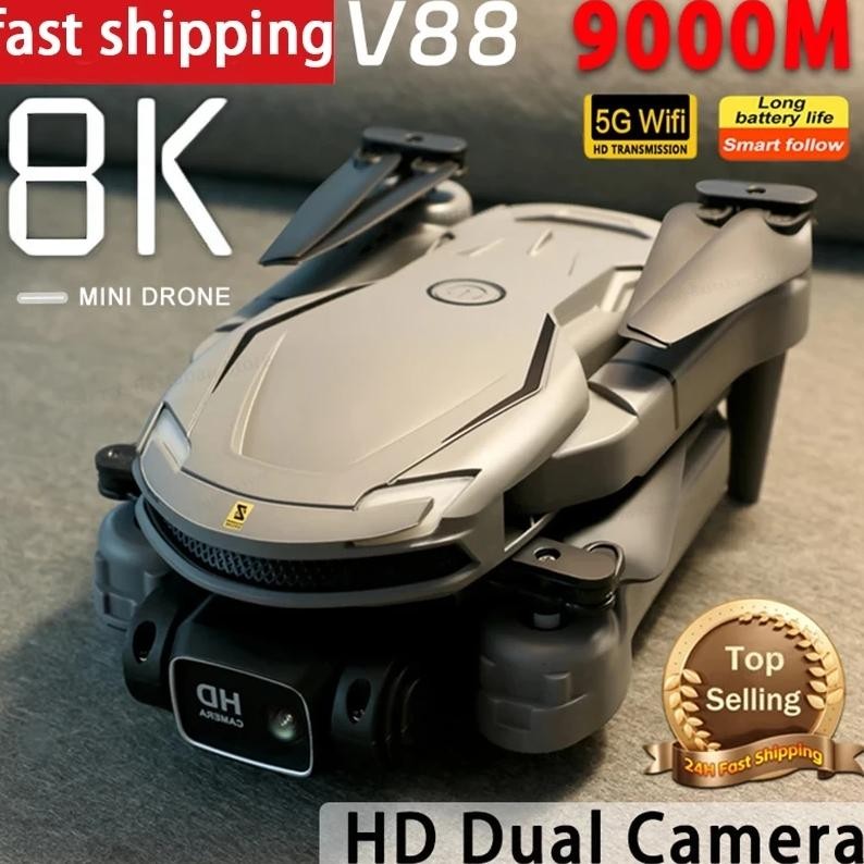New V88 Drone 8K Professional Hd Aerial Dual-Camera 5G Gps Obstacle Avoidance Drone Quadcopter Toy U