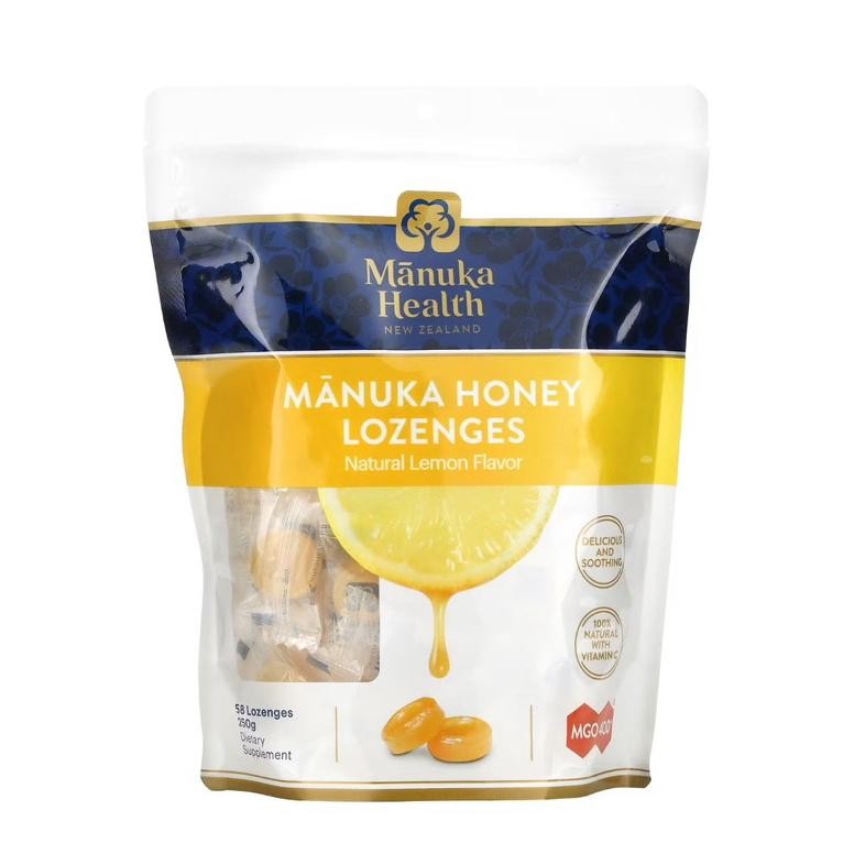 

Manuka Health Manuka Honey Lozenges Lemon Mgo 400+ 58 Lozenges
