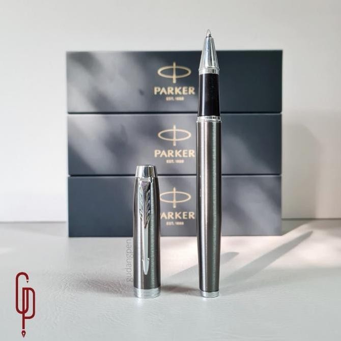 

Pulpen Original Parker IM New Dark Expresso Chrome Trim ( Klip Putih ) RB Biru Hitam Stationery Kualitas Original