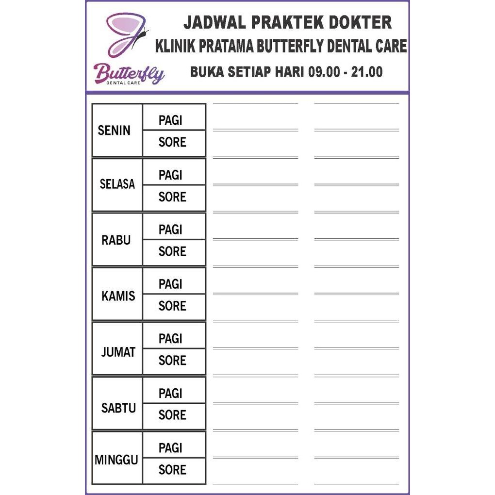 

SIGN LABEL ACRYLIC SIGN BOARD ACRYLIC PAPAN JADWAL DOKTER Kualitas Original