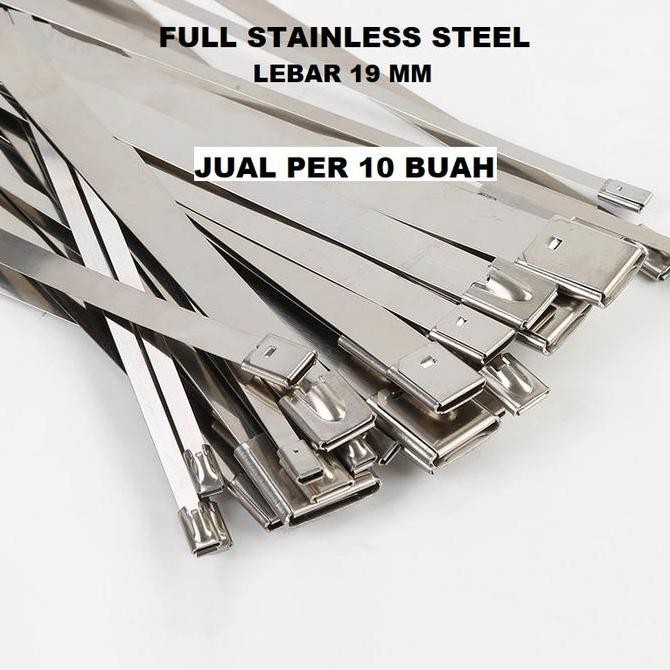 

Per 10 pcs Kabel Tis Full Stainless 19 x 150 cm Pengikat Tali Ties Tie Kualitas Original