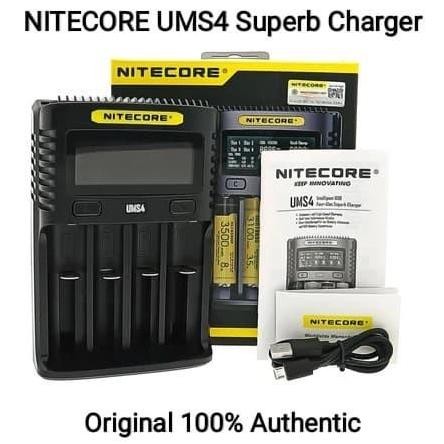 Nitecore UMS4 Charger Authentic Kualitas Original