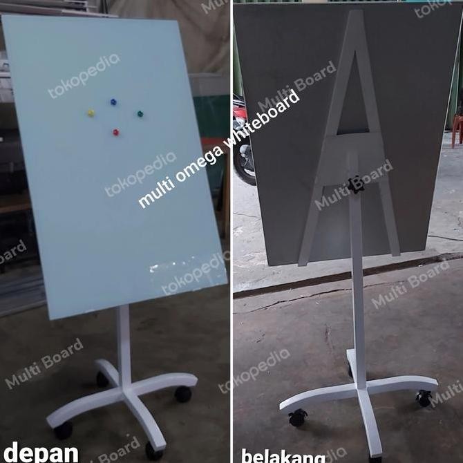 

flipchart 70x100cm glassboard nonmagnet Kualitas Original