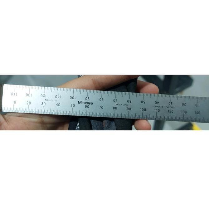 

Penggaris Mitutoyo 15cm 182-111 Stainless Steel Rigid Rule Rulers ORI Kualitas Original