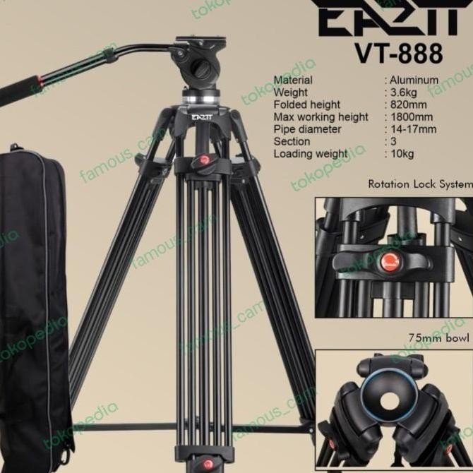 tripod EA2TT VT-888 Kualitas Original
