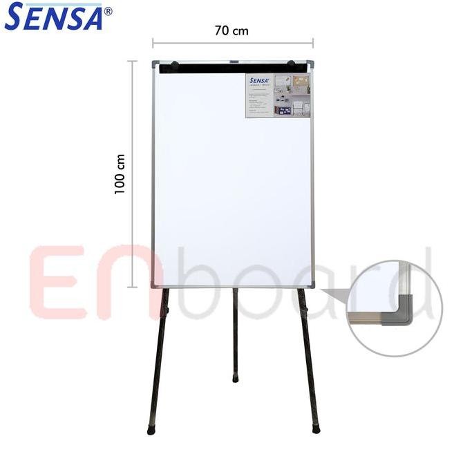 

Flip Chart / Flipchart / Papan Presentasi Non Magnet Sensa 70 x 100 cm Kualitas Original