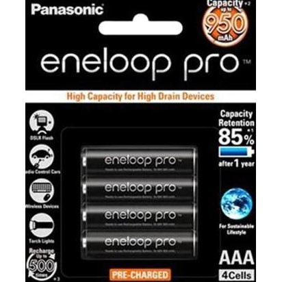 Paket Eneloop Pro + Charger AA A2 / AAA A3 for Eneloop Battery Kualitas Original