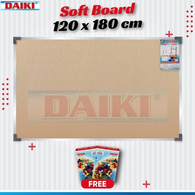 

Softboard / papan mading Classic DAIKI Uk 120x180 Cm Kualitas Original