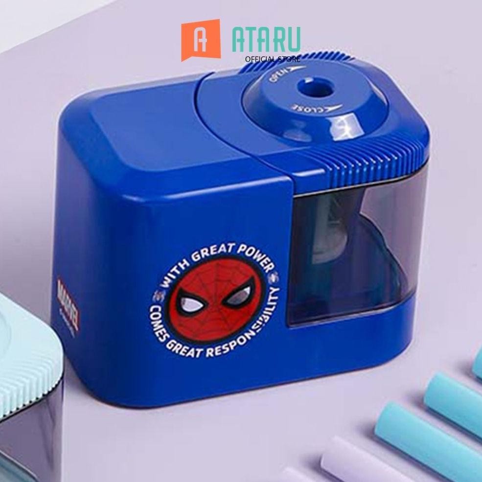 

LINDU Ataru Rautan Pensil Elektrik Spiderman - Biru Pencil Sharpener Alat Raut Perlengkapan Sekolah Dan Kantor