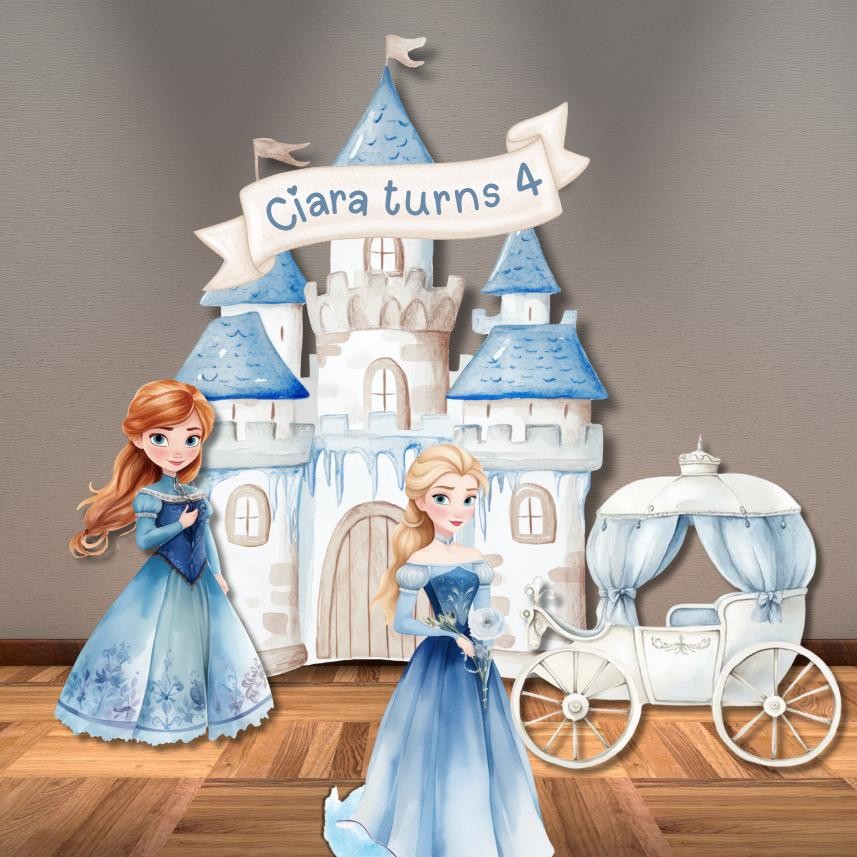 Paket Dekorasi Tema Frozen Badrop Standing Kter Ulang Tahun Anak Paket Dekorasi Ulang Tahun Anak