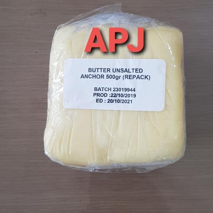 

[Ready/Spesial] Butter Unsalted Anchor 500 Gram Repack [Terlaris&Recommended]