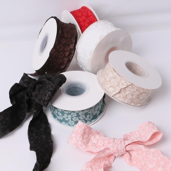 

1Roll Pita Ribbon Renda Curly Korea Glossy Lace