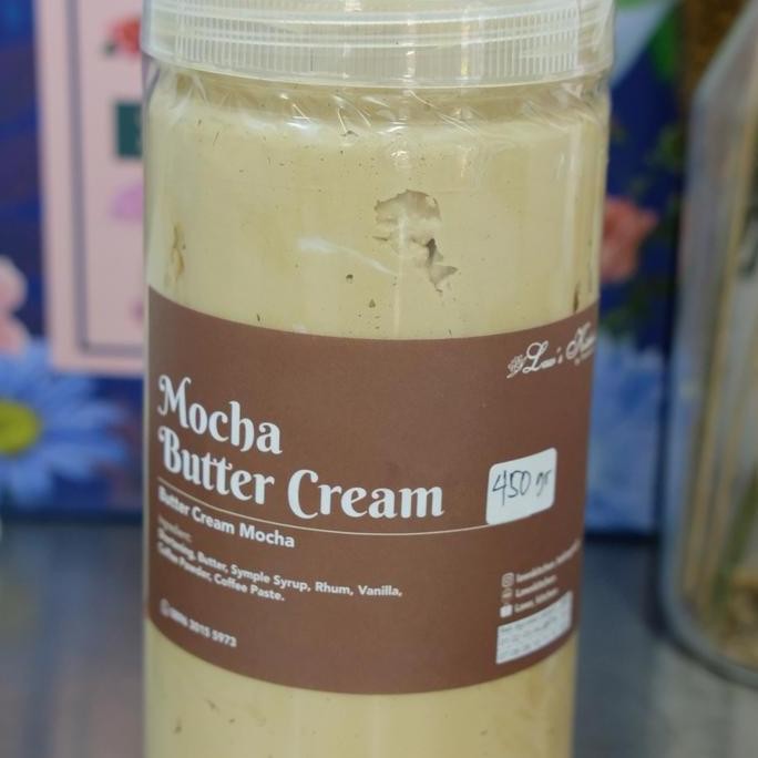 

[Ready/Spesial] Mocha Butter Cream 450 Gram Siap Pakai Asli Lawskitchen [Terlaris&Recommended]