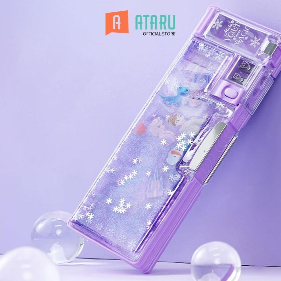 

LINDU Ataru Tempat Pensil Hardcase Frozen - Ungu Kotak Pensil Pulpen Pencil Case Tempat Alat Tulis Peralatan Tulis Kids School Stationery