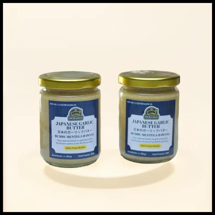 

Terlaris (Paket Isi 2 Toples) Wokpan Japanese Garlic Butter Untuk Memasak,Menumis Dan Memanggang,Dibuat Hanya Dengan Bahan Yang Berkualitas. Resep Orisinil Dari Steakhouse Terbesar Di Amerika Good Quality