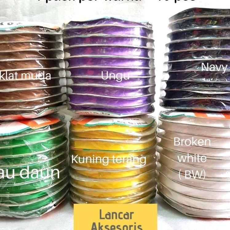 

Pita Bisban Polos Satin Isi 36 Yard Star Satin Bias Tape Per 1 Pa Isi 10 Rol