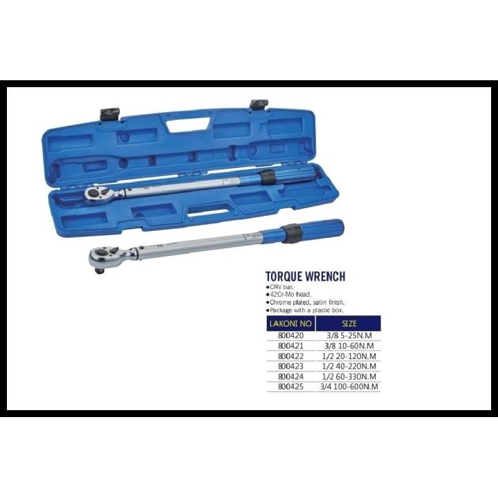 Kunci Torsi Moment Torque Wrench Kunci Momen Torsi Momen Torque Wrench Original Best Seller