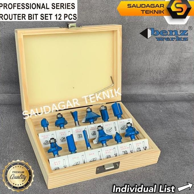 Mata Profil Kayu Router Bit Set Trimmer Kayu Set