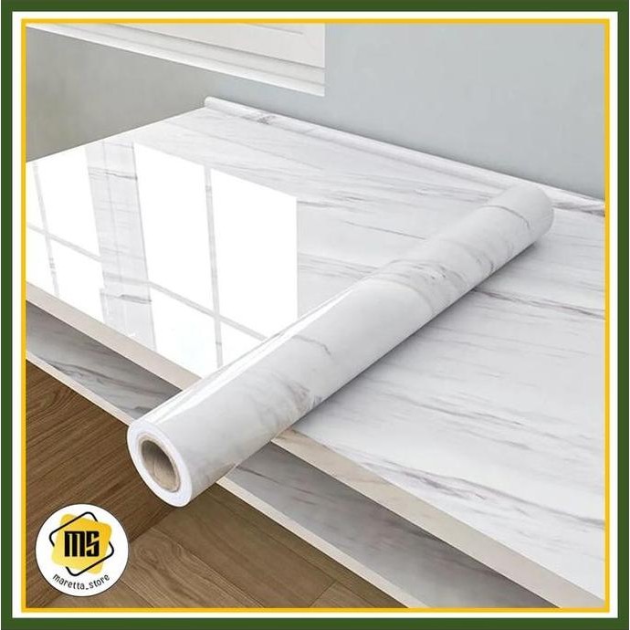 Stiker PVC Motif Marmer PVC Sheet Lebar 60 cm