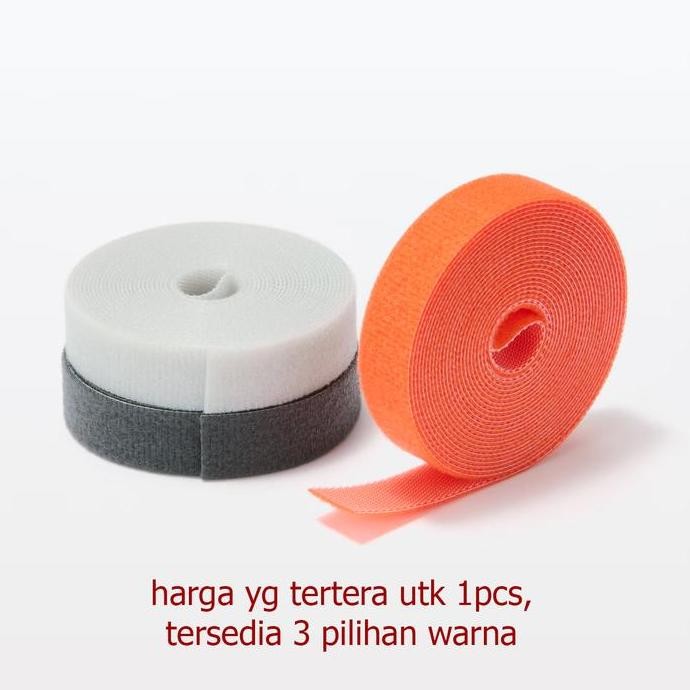 

MUJI Perforated Fastening Tape / Cord Cable Velcro Organizer / Cord Holder - pengikat kabel