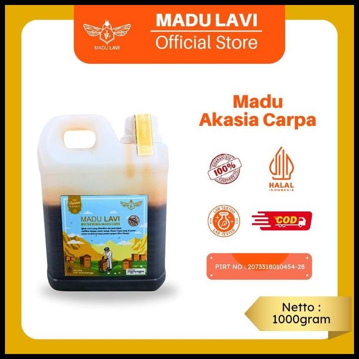 

Terlaris Madu Lavi Madu Hutan Nektar Akasia Carpa Kemasan 1000Gram Good Quality