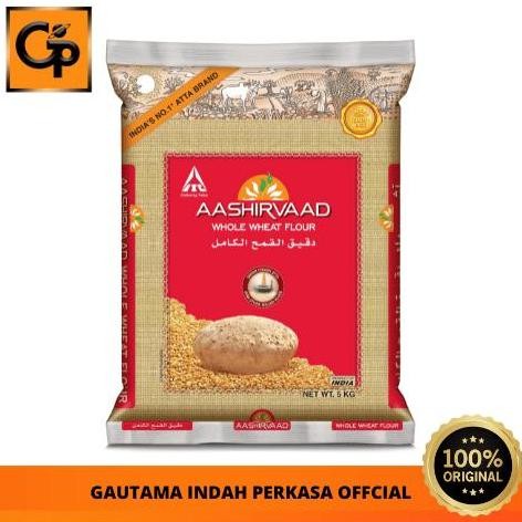 

Murah Tepung Gandum Utuh Aashirvaad Whole Wheat Floor 5Kg