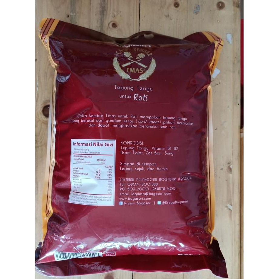 

Sale Bogasari Cakra Kembar Emas Untuk Roti 5Kg