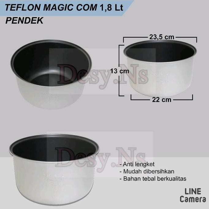 Tersedia Panci Sharp 1.8Liter / Panci Magic Com Universal / Panci Serbaguna Garansi Pabrik / Panci C