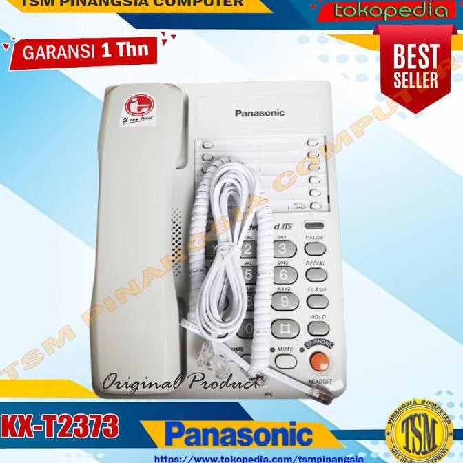 PESAWAT TELEPON PANASONIC KX-T2373 / KX-T 2373 TELP SINGLE LINE TEL ANALOG