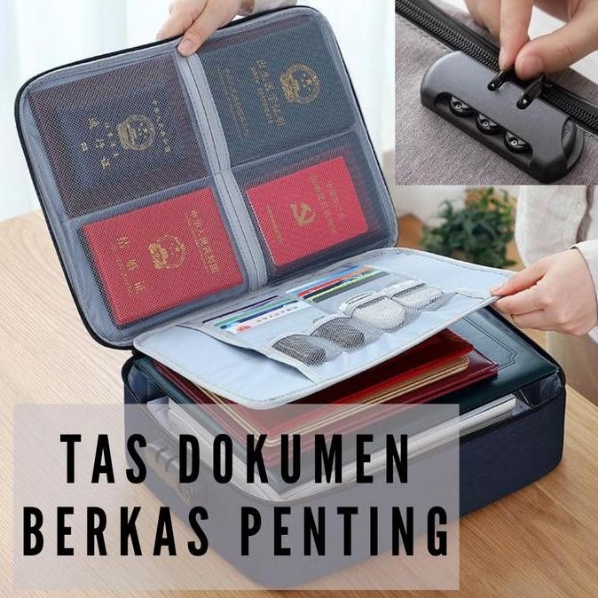 Tas Dokumen Koper Tempat Penyimpanan Sertifikat Berkas Storage Bag