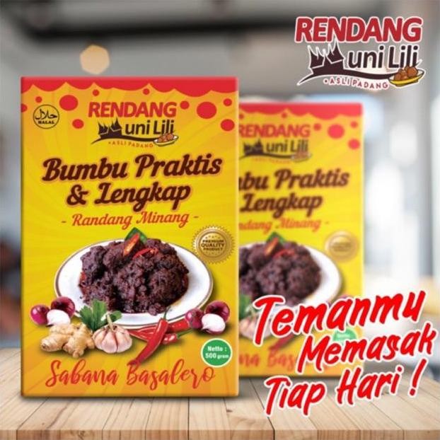 

Bumbu Rendang Praktis & Lengkap Rendang Uni Lili LC